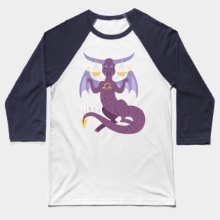 Libra Dragon Baseball T-Shirt